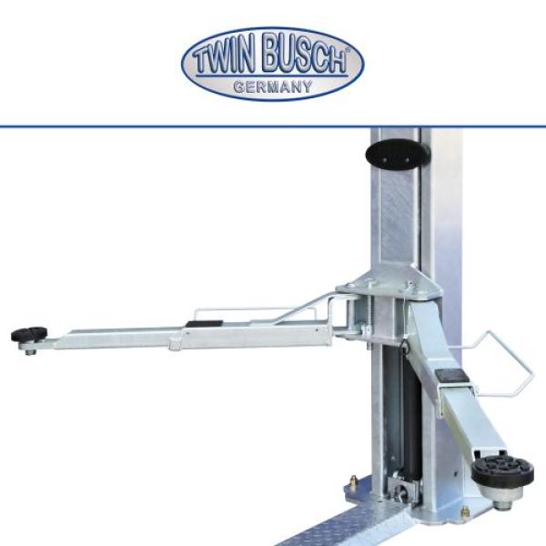 Twin Busch 2 Säulen Hebebühne TW242M 4.2t – BASIC LINE – halbautomatische Entriegelung vollverzinkt